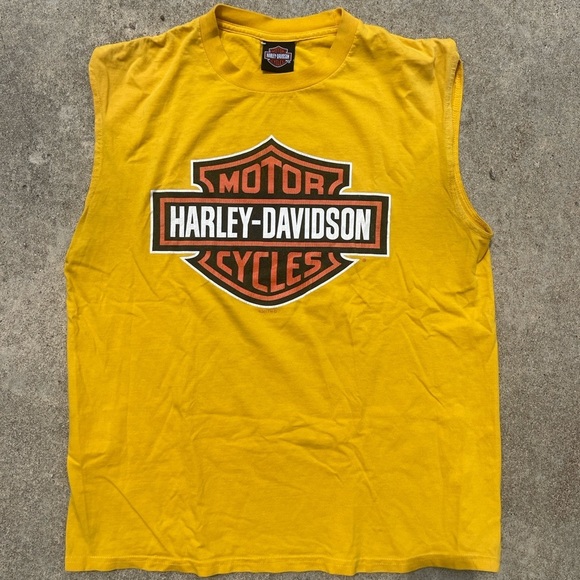 Harley-Davidson Graphic cut off tank - Picture 2 of 5
